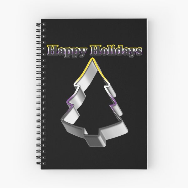 Item preview, Cookie cutter Tree LGBT Happy Holidays Non Binary Pride designed and sold by TheirChoice.