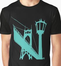 Seasons K Designs St Johns Bridge Graphic T-Shirt