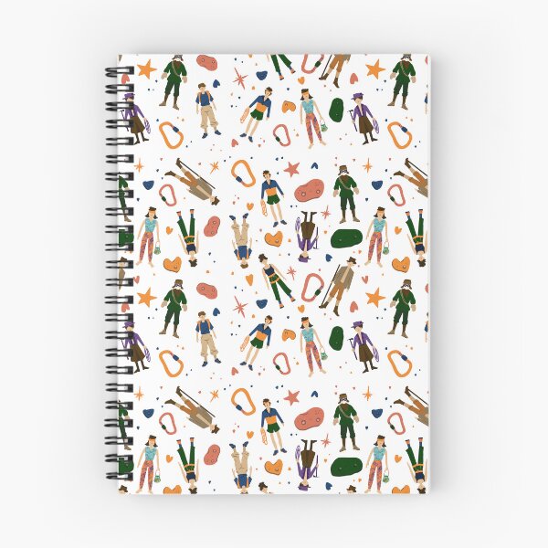 Item preview, Rock Climber Illustration Pattern designed and sold by kateillustrates.