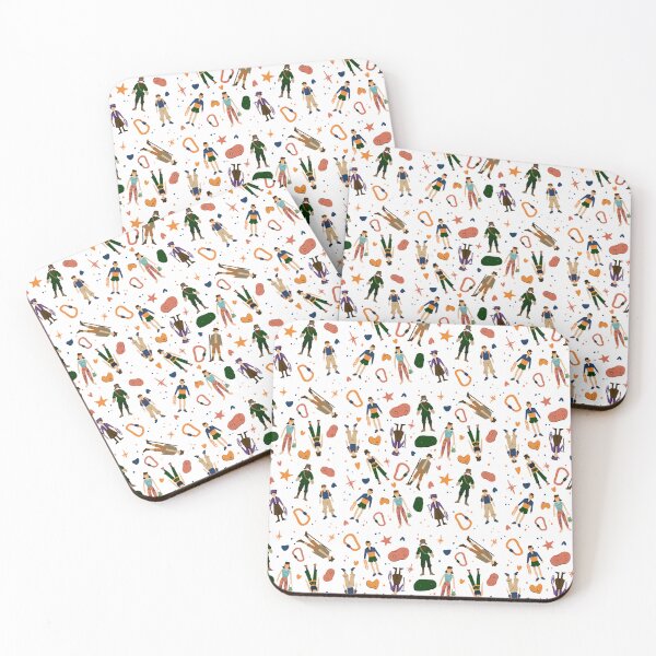 Item preview, Rock Climber Illustration Pattern designed and sold by kateillustrates.