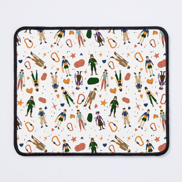 Item preview, Rock Climber Illustration Pattern designed and sold by kateillustrates.