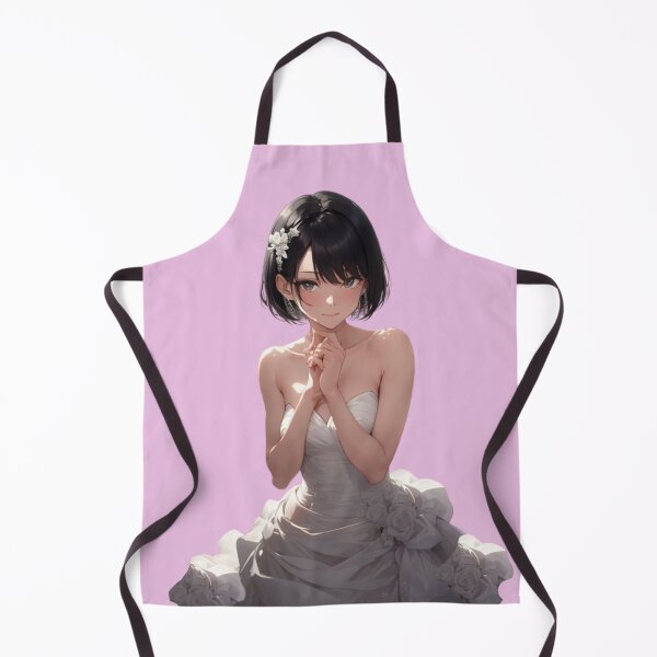 Item preview, Whimsical Wedding Bliss | Adorable Girl in Cute Wedding Dress Art Print designed and sold by Anime-Community.