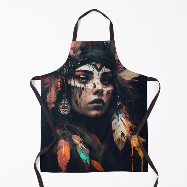 Item preview, Beautiful Abstract Indian Native American Woman Native American Inspired Modern Bohemian Bold & Colorful Art designed and sold by cltcanvasco.