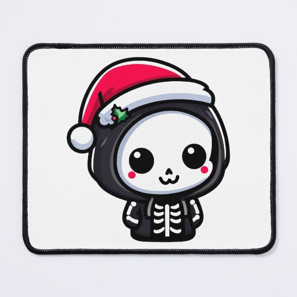 Item preview, Cute Grim reaper with santa hat designed and sold by Wxjtecki.