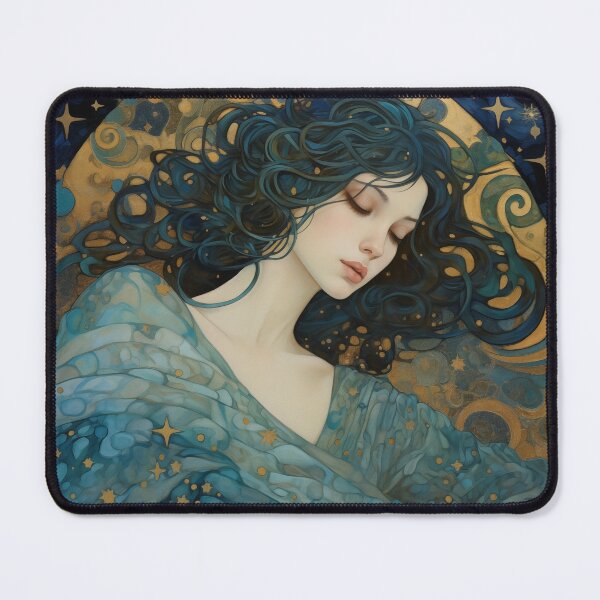 Item preview, Starry Slumber Lady in Gold designed and sold by AIMPACT.
