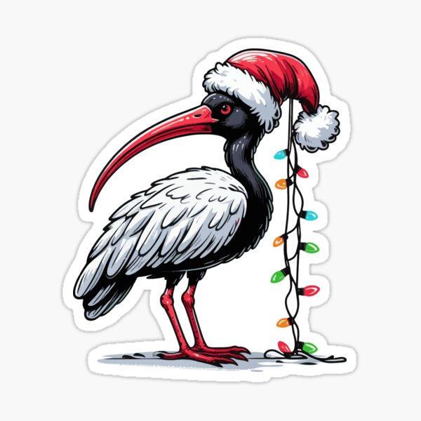 Item preview, Christmas Bin Chicken Xmas Lights Funny Santa Bird designed and sold by Artistoos.