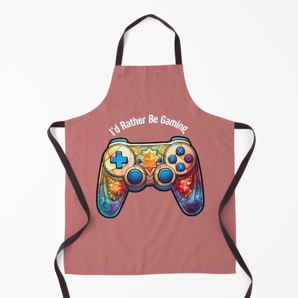 Item preview, I'd Rather Be Gaming (Stained Glass Style) designed and sold by stainedglass101.