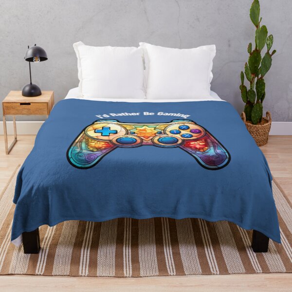Item preview, I'd Rather Be Gaming (Stained Glass Style) designed and sold by stainedglass101.