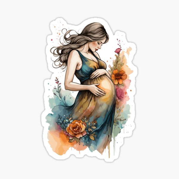Item preview, Blooming Serenity: A Maternal Symphony in Alcohol Ink designed and sold by LoveSecrets.