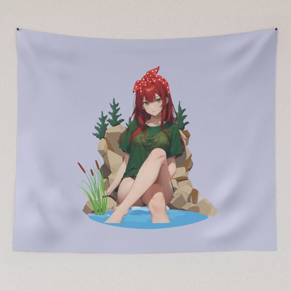 Item preview, Casual Chic Anime Girl | Relaxed Vibes Art Print designed and sold by Anime-Community.