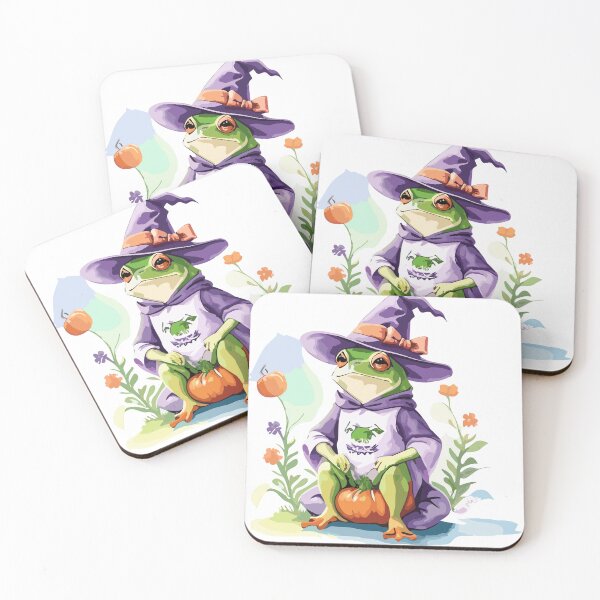 Item preview, Halloween Frog Witch stickers designed and sold by Sesame1195.