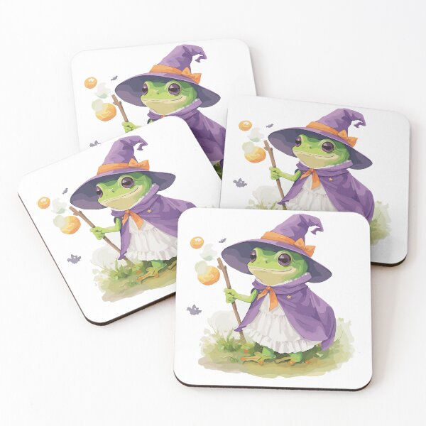 Item preview, Halloween Frog Witch stickers designed and sold by Sesame1195.