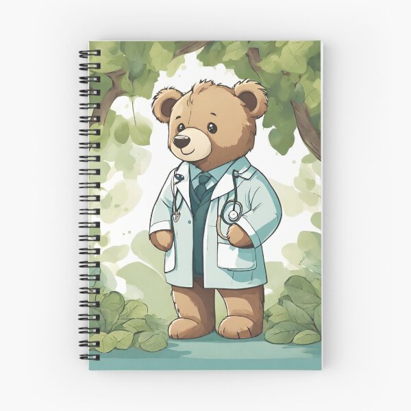 Item preview, Doctor Bear Under the Tree: A Cute Design designed and sold by LitzoyGlobeArt.