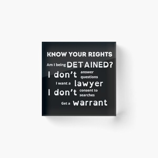 Item preview, Know Your Rights designed and sold by Bagayogo.