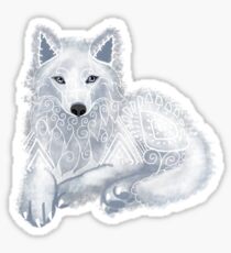 White Wolf Spirit Animal Sticker