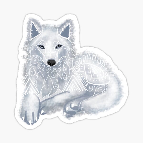 White Wolf Therian Pride | Sticker