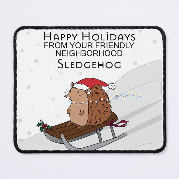 Item preview, Holiday Sledgehog designed and sold by Jgeivett.