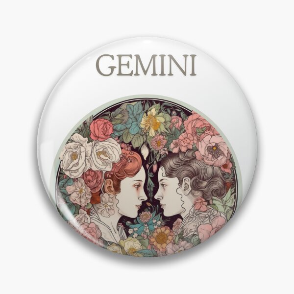 Item preview, Gemini Zodiac- Horescope/SunSign Theme  on white background designed and sold by CosmicNook1.