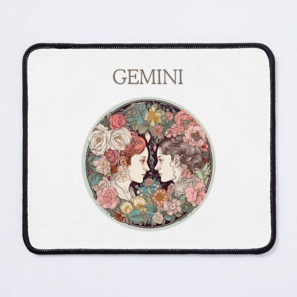 Item preview, Gemini Zodiac- Horescope/SunSign Theme  on white background designed and sold by CosmicNook1.