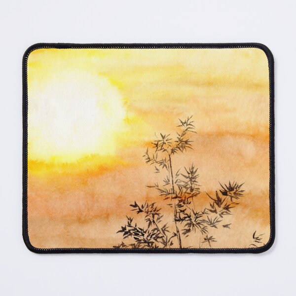 Item preview, The Willow Tree in the Sunset - Enchanting Evenings at DoMoFarm designed and sold by huangtingart.