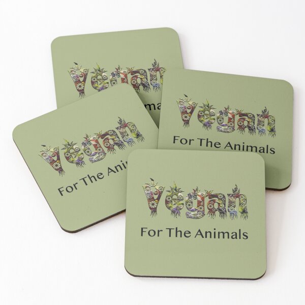 Item preview, Vegan for the animals designed and sold by karinasalwaszka.