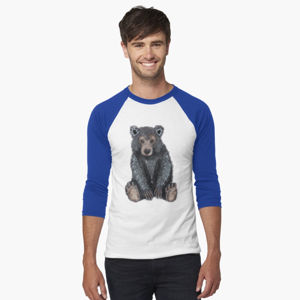Item preview, Baseball ¾ Sleeve T-Shirt designed and sold by tinaschofield.