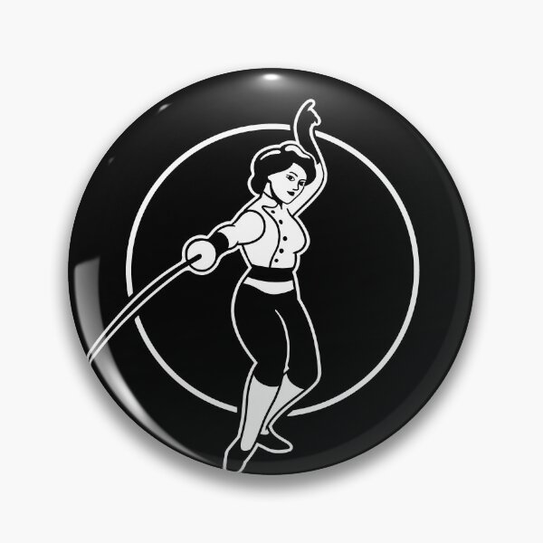 Item preview, Classical Fencing in white ink designed and sold by martodesign.