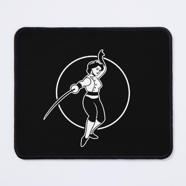 Item preview, Classical Fencing in white ink designed and sold by martodesign.
