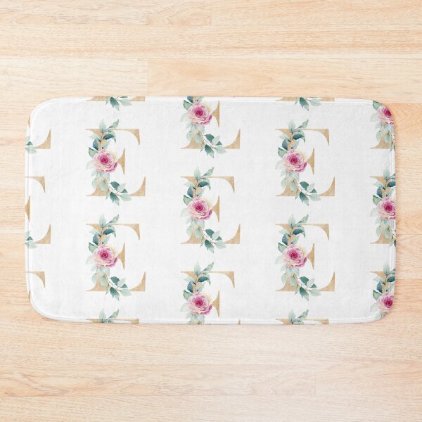Item preview, Watercolor floral letter E designed and sold by tapilipa.