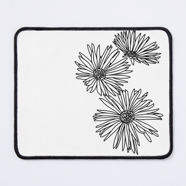 Item preview, Gerbras Black and White Line Drawing designed and sold by IrisMstudios.