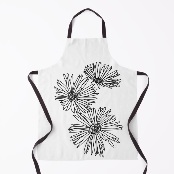 Item preview, Gerbras Black and White Line Drawing designed and sold by IrisMstudios.