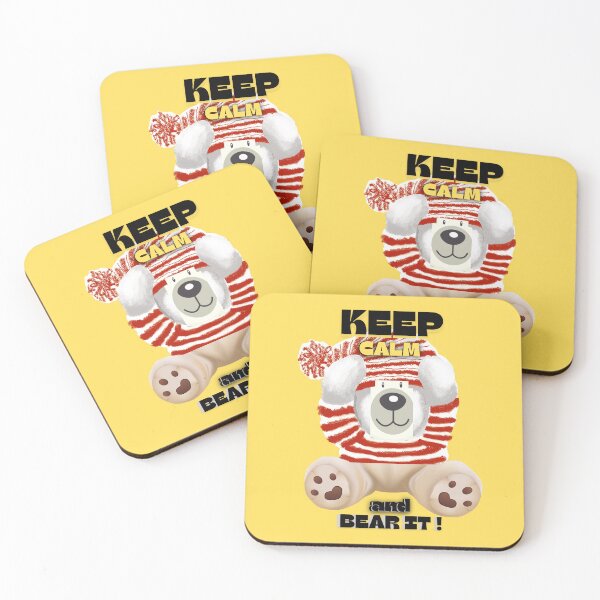 Item preview, Keep Calm Christmas Bear designed and sold by Flirt-Teez.