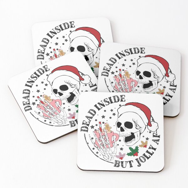 Item preview, Sarcastic Christmas Skeleton - Dead Inside But Jolly AF designed and sold by DigitalByEb.
