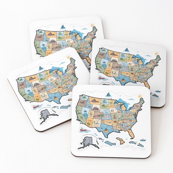 Item preview, United States map designed and sold by LaongfongDesign.