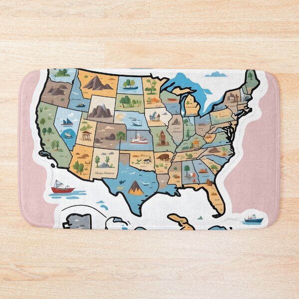 Item preview, United States map designed and sold by LaongfongDesign.