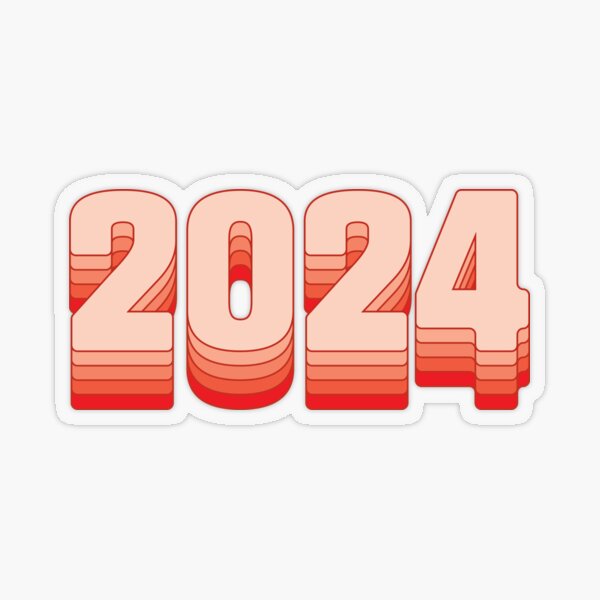 Stickers sur le thème Happy New Year 2024