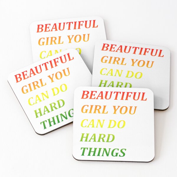 Item preview, Beautiful girl you can do hard things designed and sold by PawelNature.