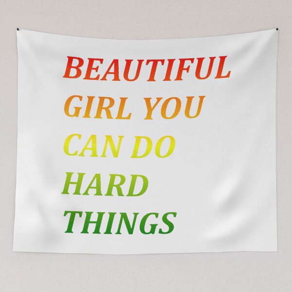 Item preview, Beautiful girl you can do hard things designed and sold by PawelNature.