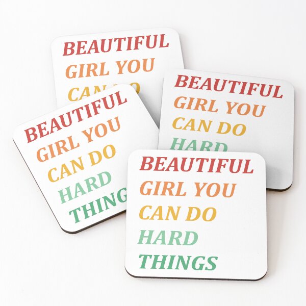 Item preview, Beautiful girl you can do hard things designed and sold by PawelNature.