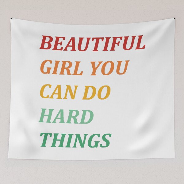 Item preview, Beautiful girl you can do hard things designed and sold by PawelNature.