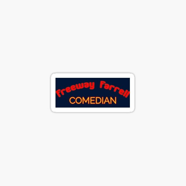 Red and orange logo Sticker