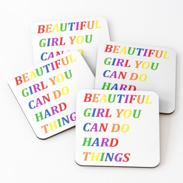 Item preview, Beautiful girl you can do hard things designed and sold by PawelNature.