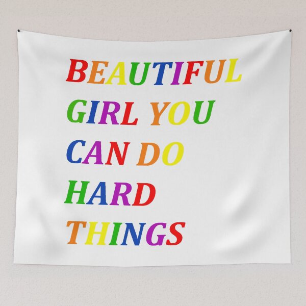 Item preview, Beautiful girl you can do hard things designed and sold by PawelNature.