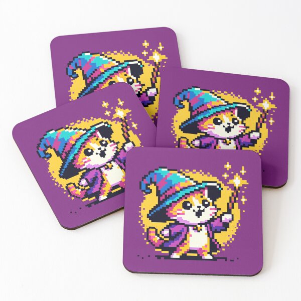 Item preview, Magical Cat Wizard: 8-Bit Spellcaster designed and sold by PixelPunkster.