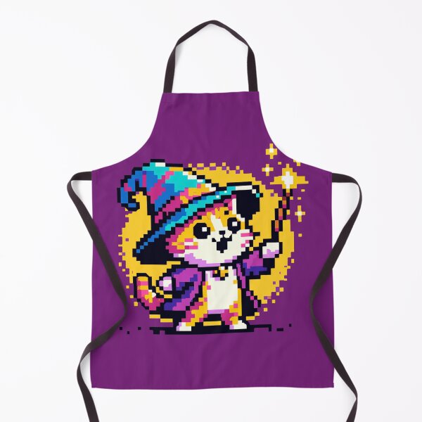 Item preview, Magical Cat Wizard: 8-Bit Spellcaster designed and sold by PixelPunkster.