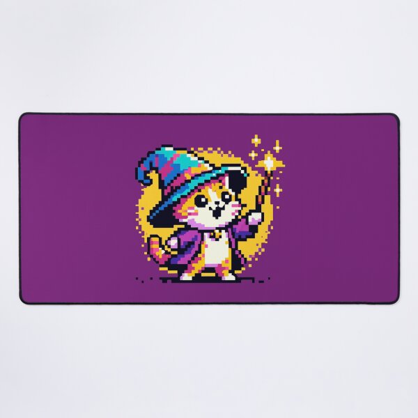 Item preview, Magical Cat Wizard: 8-Bit Spellcaster designed and sold by PixelPunkster.