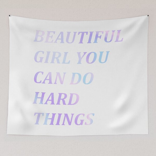 Item preview, Beautiful girl you can do hard things designed and sold by PawelNature.