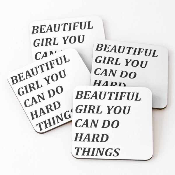 Item preview, Beautiful girl you can do hard things designed and sold by PawelNature.