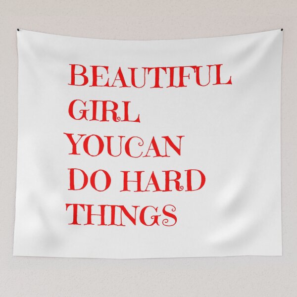 Item preview, Beautiful girl you can do hard things designed and sold by PawelNature.