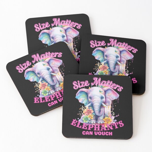 Item preview, Size Matters: Elephants Can Vouch. elephant head designed and sold by ElephantVibes.